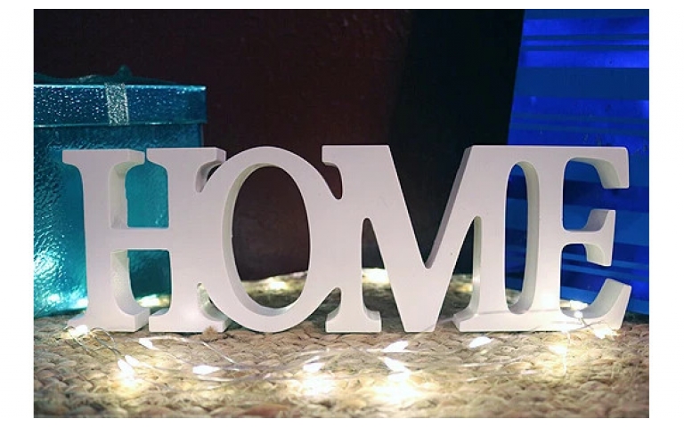 DIY Project HOME sign made with PermaStone™ Casting Compound